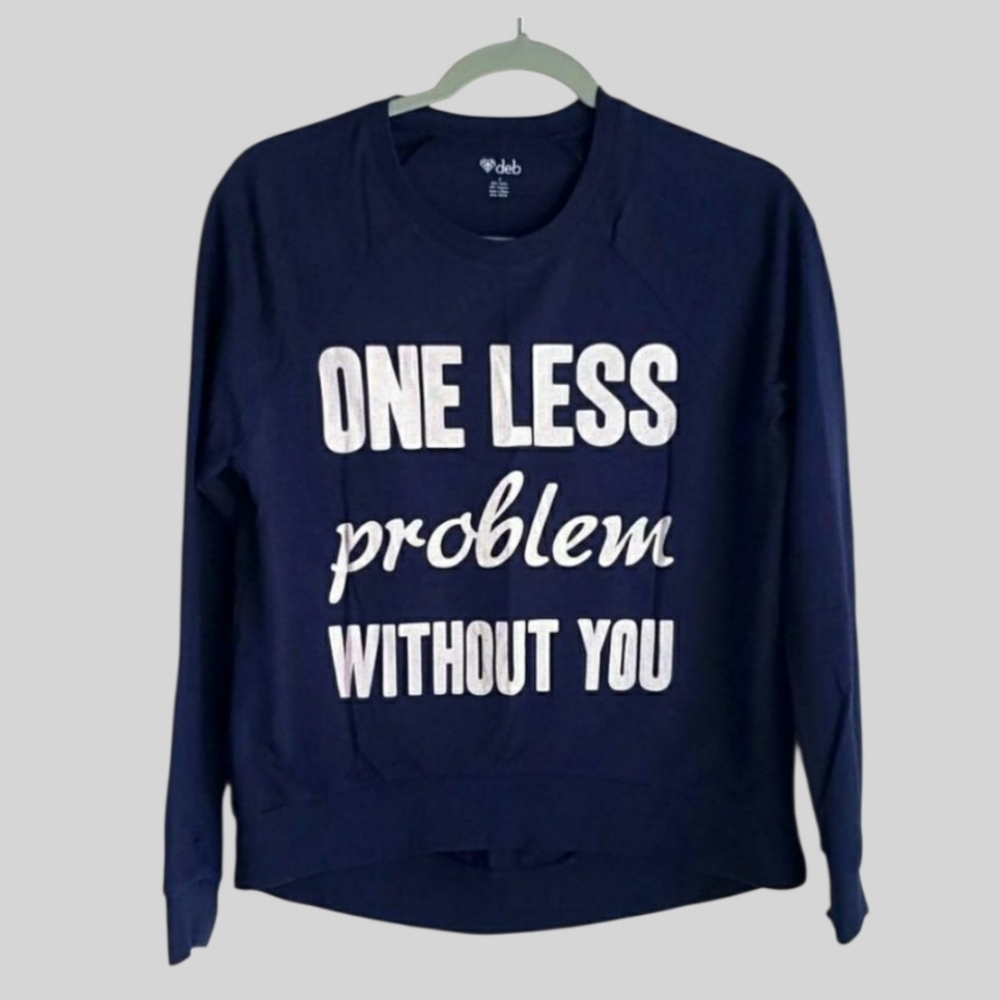 Deb Long Sleeve Graphic Sweatshirt Size Small